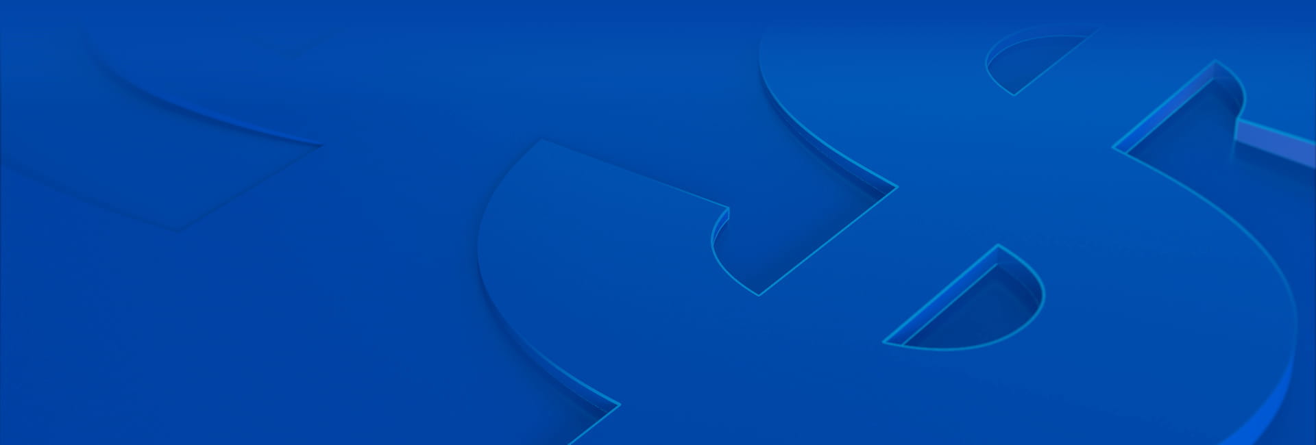 Embossed dollar on blue background as used on FOREX currency page