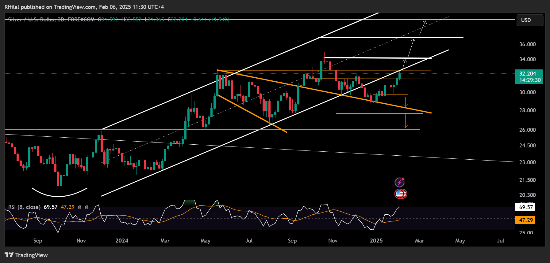 Silver Outlook: XAGUSD_2025-02-06_11-30-29